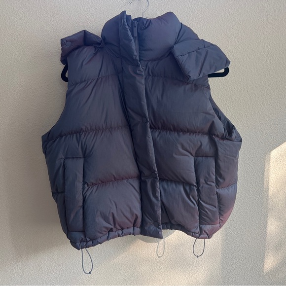 (1HR SALE!❤️) Lululemon Wunder Puff Cropped Vest *heathered wild indigo - Picture 6 of 15